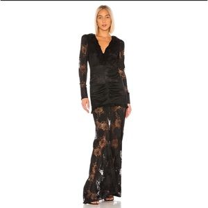 Alexis Black Lace Gown. Size L. Bought from therealreal.com. NEVER worn. Tag on